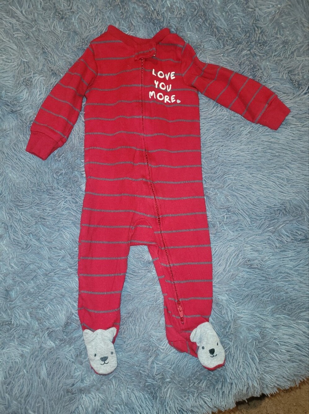 SET OF 5 Carter's Baby Footie Pajamas Size 9 Months - Picture 3 of 7